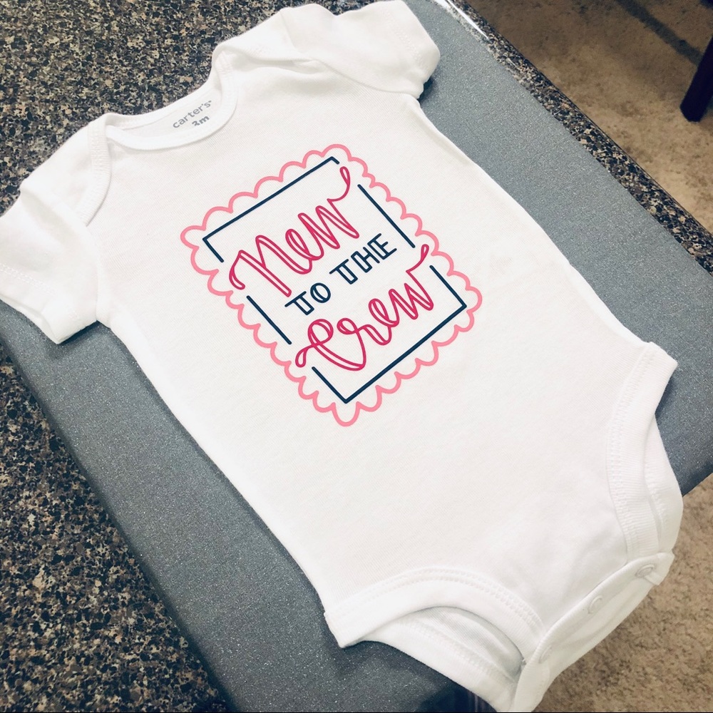 New to the Crew onesies